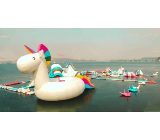 Unicorn Inflatable Floating Aqua Parks
