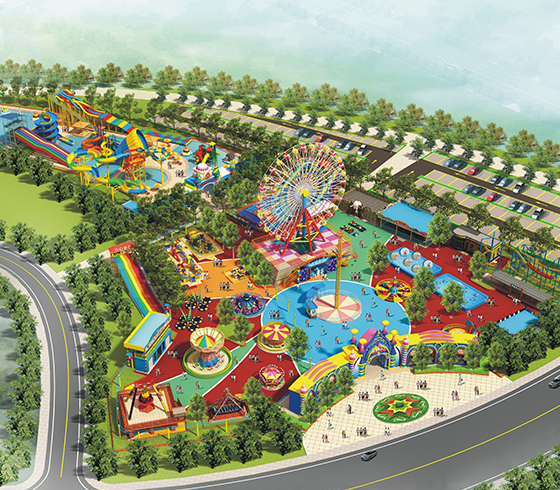Design Description of a Mechanical Product Amusement Park