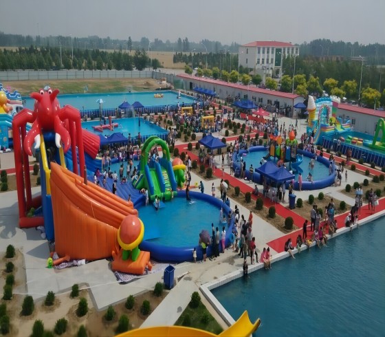 Inflatable water park